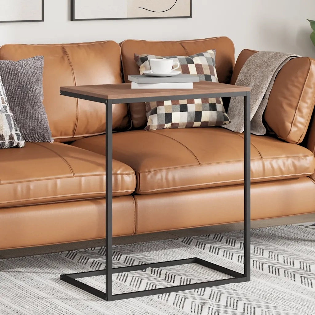 Tavolino da Salotto Nero 55x35x66 cm in Legno Multistrato cod mxl 62766