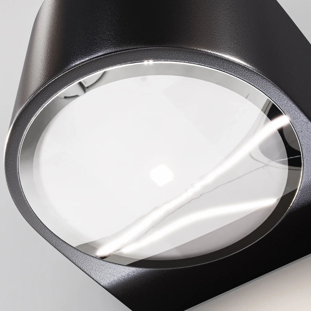 Maytoni Applique moderna Blow 1 luce LED integrato IP54 grafite alluminio