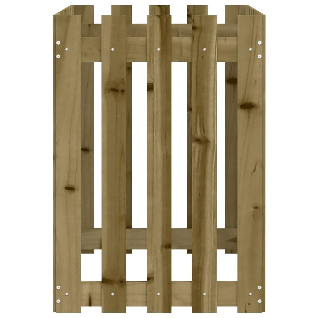 Fioriera da Giardino Recinzione 100x50x70 cm in Pino Impregnato 832486