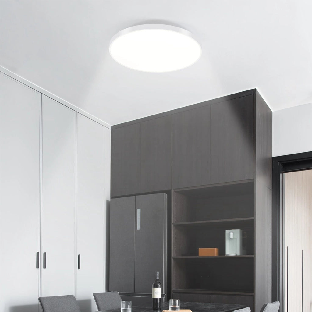 ZMH Lampada da soffitto plafoniera LED bianca IP44 37 cm per interni
