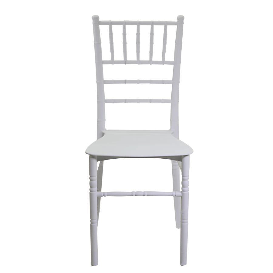 Sedia 40x43xh90 cm in Resina Chiavari Bianco