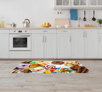 Tappeto Cucina Antiscivolo Made in Italy Passatoia Antimacchia Multiuso Corridoio Soggiorno Lavabile in Lavatrice - 50x600 - Dolci