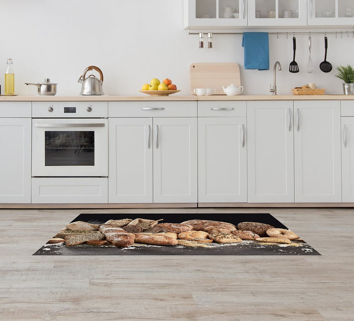 Tappeto Cucina Antiscivolo Made in Italy Passatoia Antimacchia Multiuso Corridoio Soggiorno Lavabile in Lavatrice - 50x450 - Pane