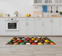 Tappeto Cucina Antiscivolo Made in Italy Passatoia Antimacchia Multiuso Corridoio Soggiorno Lavabile in Lavatrice - 50x550 - Vaso di spezie