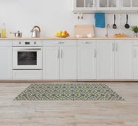 Tappeto Cucina Antiscivolo Made in Italy Passatoia Antimacchia Multiuso Corridoio Soggiorno Lavabile in Lavatrice - 50x550 - Azulejos