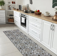 Tappeto Cucina Antiscivolo Made in Italy Passatoia Antimacchia Multiuso Corridoio Soggiorno Lavabile in Lavatrice - 50x200 - Brownie