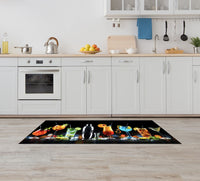 Tappeto Cucina Antiscivolo Made in Italy Passatoia Antimacchia Multiuso Corridoio Soggiorno Lavabile in Lavatrice - 50x200 - Coktail bar