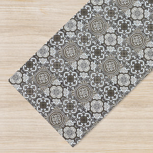 Tappeto Cucina Antiscivolo Made in Italy Passatoia Antimacchia Multiuso Corridoio Soggiorno Lavabile in Lavatrice - 50x200 - Brownie