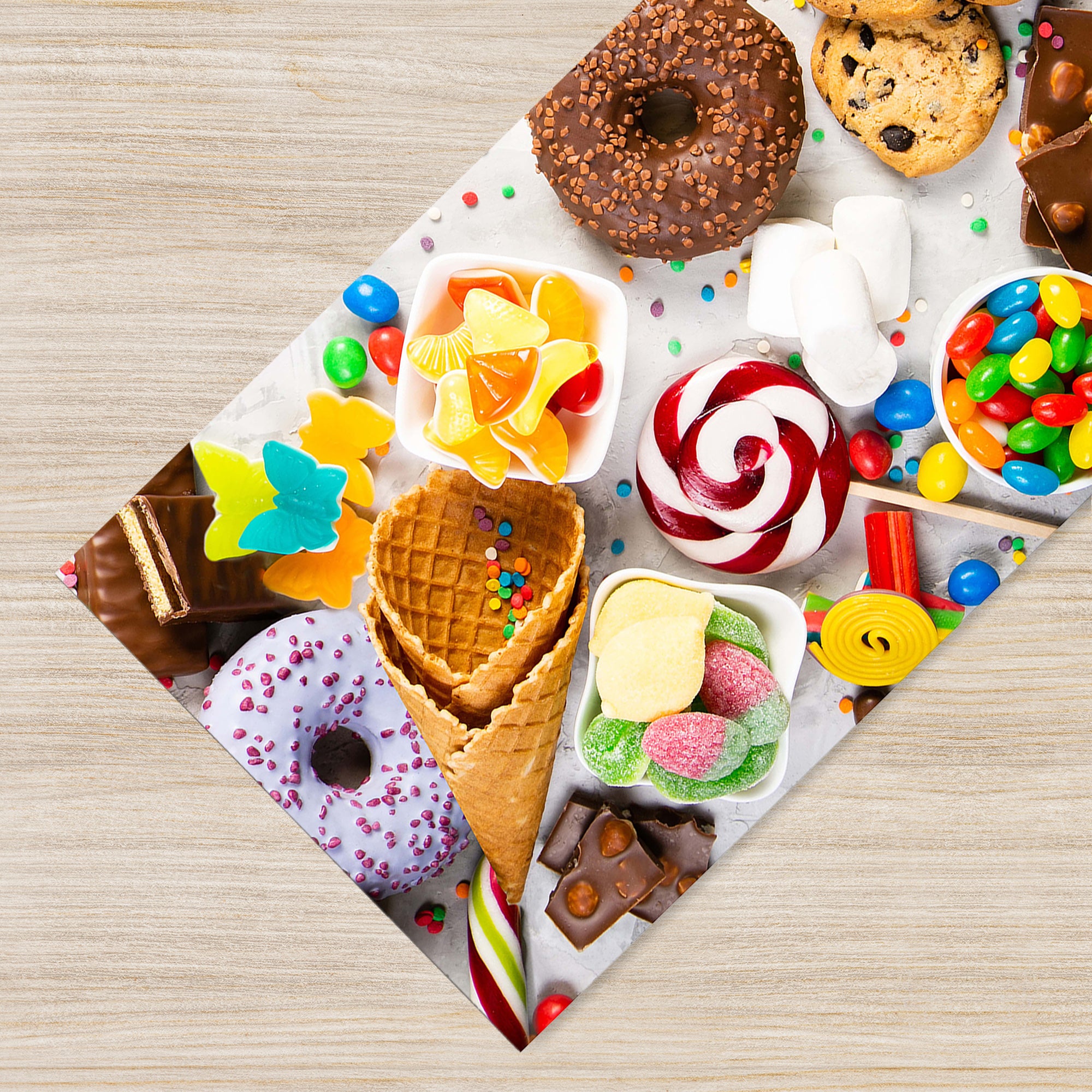 Tappeto Cucina Antiscivolo Made in Italy Passatoia Antimacchia Multiuso Corridoio Soggiorno Lavabile in Lavatrice - 50x150 - Dolci