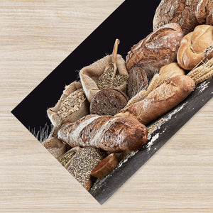 Tappeto Cucina Antiscivolo Made in Italy Passatoia Antimacchia Multiuso Corridoio Soggiorno Lavabile in Lavatrice - 50x550 - Pane