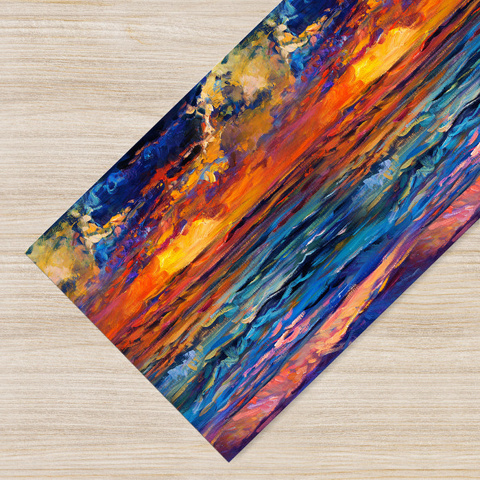 Tappeto Cucina Antiscivolo Made in Italy Passatoia Antimacchia Multiuso Corridoio Soggiorno Lavabile in Lavatrice - 50x550 - Quadri993