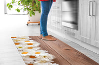 Tappeto Cucina Antiscivolo Made in Italy Passatoia Antimacchia Multiuso Corridoio Soggiorno Lavabile in Lavatrice - 50x200 - Margherite