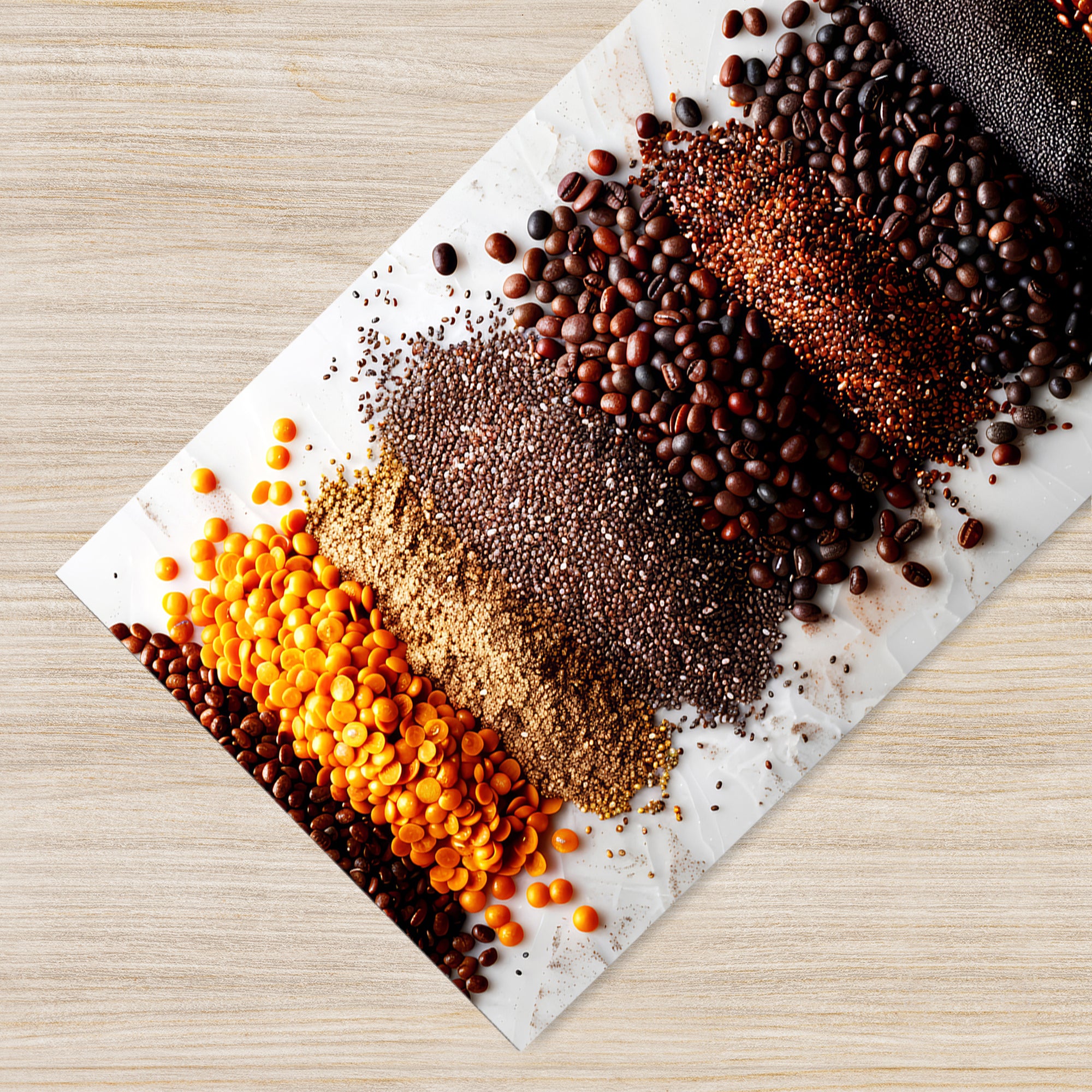 Tappeto Cucina Antiscivolo Made in Italy Passatoia Antimacchia Multiuso Corridoio Soggiorno Lavabile in Lavatrice - 50x350 - Multi Chicchi