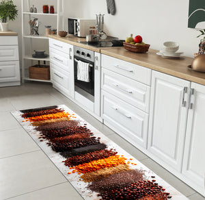 Tappeto Cucina Antiscivolo Made in Italy Passatoia Antimacchia Multiuso Corridoio Soggiorno Lavabile in Lavatrice - 50x200 - Multi Chicchi