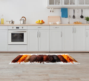 Tappeto Cucina Antiscivolo Made in Italy Passatoia Antimacchia Multiuso Corridoio Soggiorno Lavabile in Lavatrice - 50x450 - Multi Chicchi
