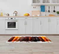 Tappeto Cucina Antiscivolo Made in Italy Passatoia Antimacchia Multiuso Corridoio Soggiorno Lavabile in Lavatrice - 50x250 - Multi Chicchi