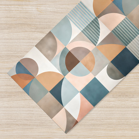 Tappeto Cucina Antiscivolo Made in Italy Passatoia Antimacchia Multiuso Corridoio Soggiorno Lavabile in Lavatrice - 50x200 - Picasso Multicolor