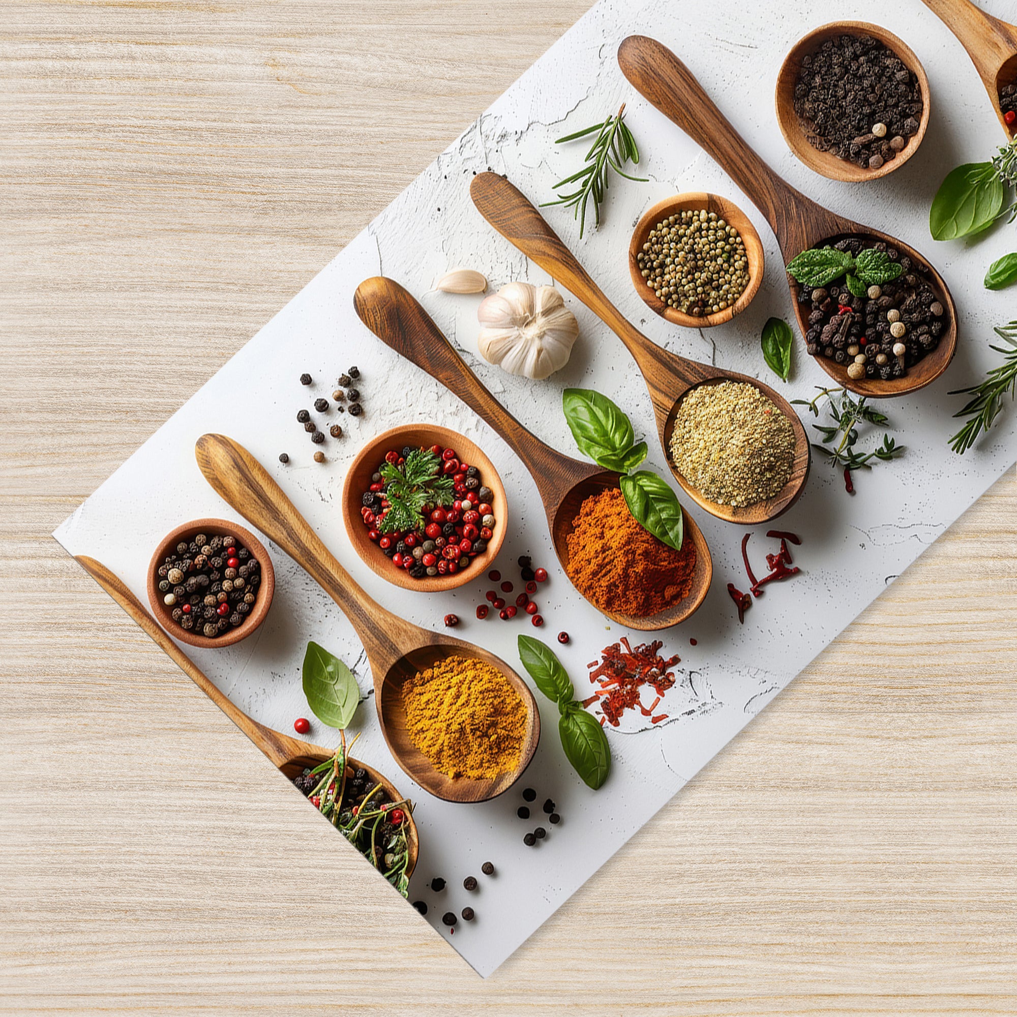 Tappeto Cucina Antiscivolo Made in Italy Passatoia Antimacchia Multiuso Corridoio Soggiorno Lavabile in Lavatrice - 50x200 - Profumi Sapori