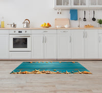 Tappeto Cucina Antiscivolo Made in Italy Passatoia Antimacchia Multiuso Corridoio Soggiorno Lavabile in Lavatrice - 50x400 - Stella Marina