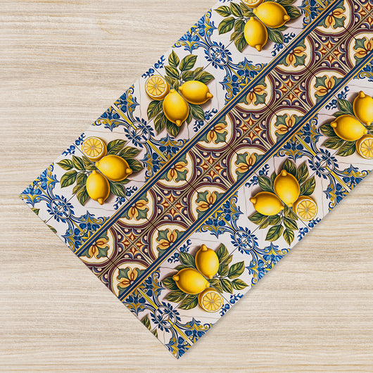 Tappeto Cucina Antiscivolo Made in Italy Passatoia Antimacchia Multiuso Corridoio Soggiorno Lavabile in Lavatrice - 50x200 - 164Lemonade