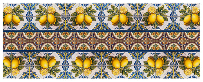 Tappeto Cucina Antiscivolo Made in Italy Passatoia Antimacchia Multiuso Corridoio Soggiorno Lavabile in Lavatrice - 50x450 - 164Lemonade