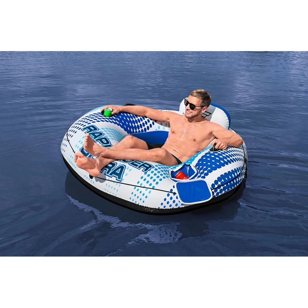 Trade Shop - Poltrona Rapid Rider Ultra Gonfiabile Con Maniglie Portabicchiere Refrigeratore 43726 -