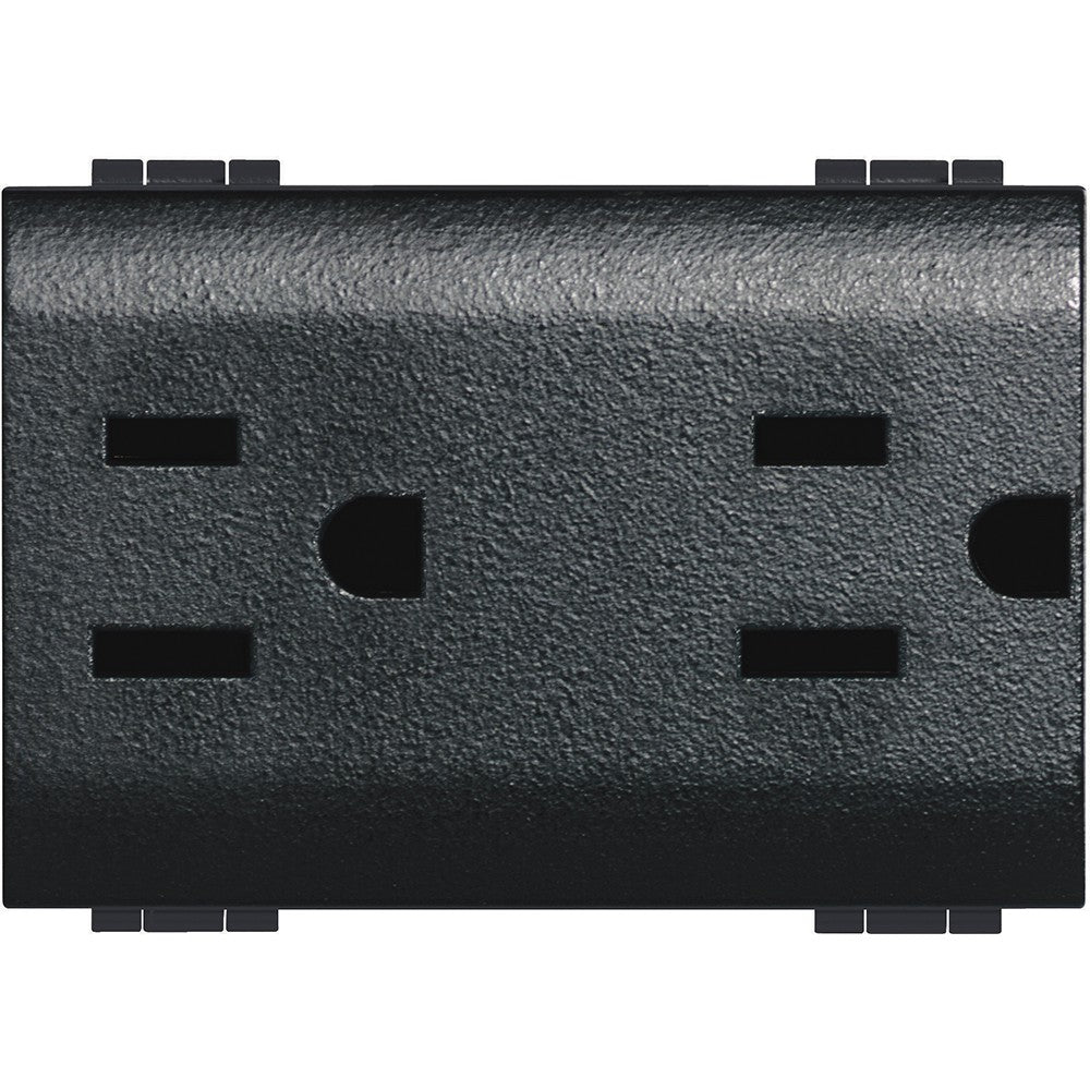 Living Int. - Presa duplex universale 2P+T 16A 127-250 Vac - standard americano - L4188