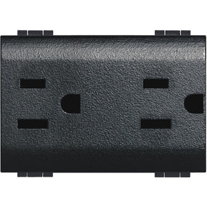 Living Int. - Presa duplex universale 2P+T 16A 127-250 Vac - standard americano - L4188