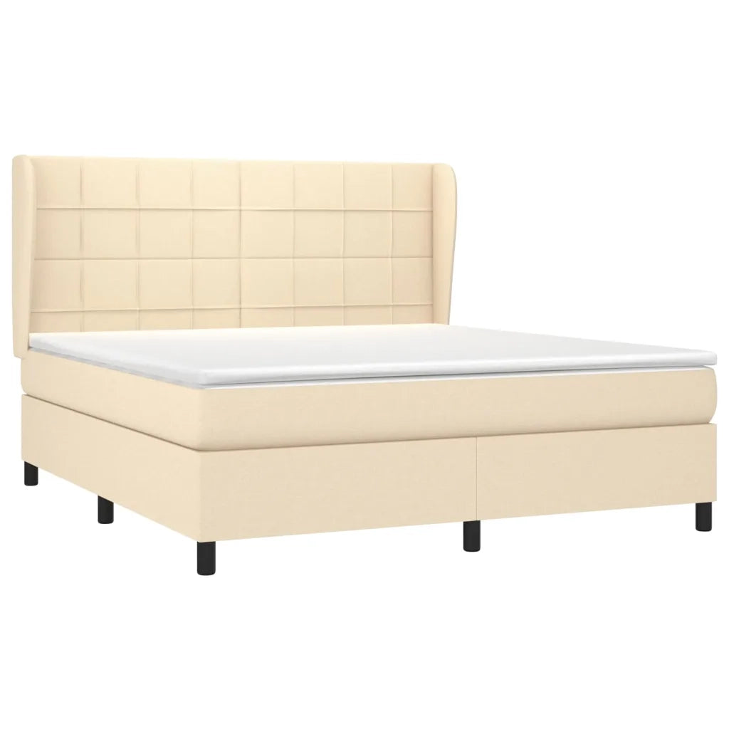 Giroletto a Molle con Materasso Crema 180x200 cm in Tessutocod mxl 98168
