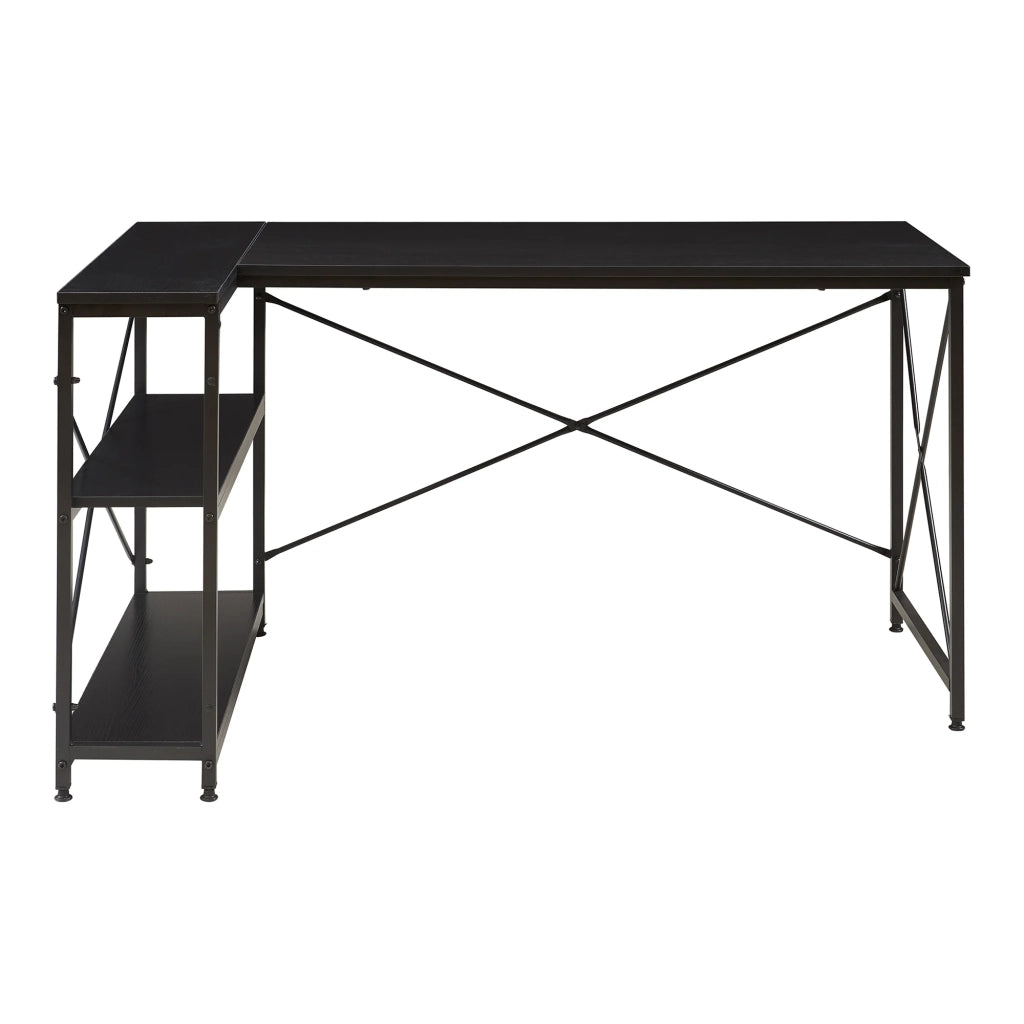 Scrivania/Tavolo da lavoro 137 x 88 x 75 cm Nero 03_0009065