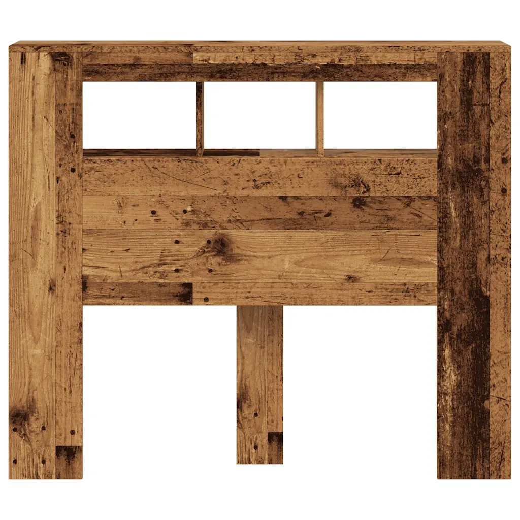 Testiera LED Legno Antico 120x18,5x103,5 cm Legno Multistrato 857684