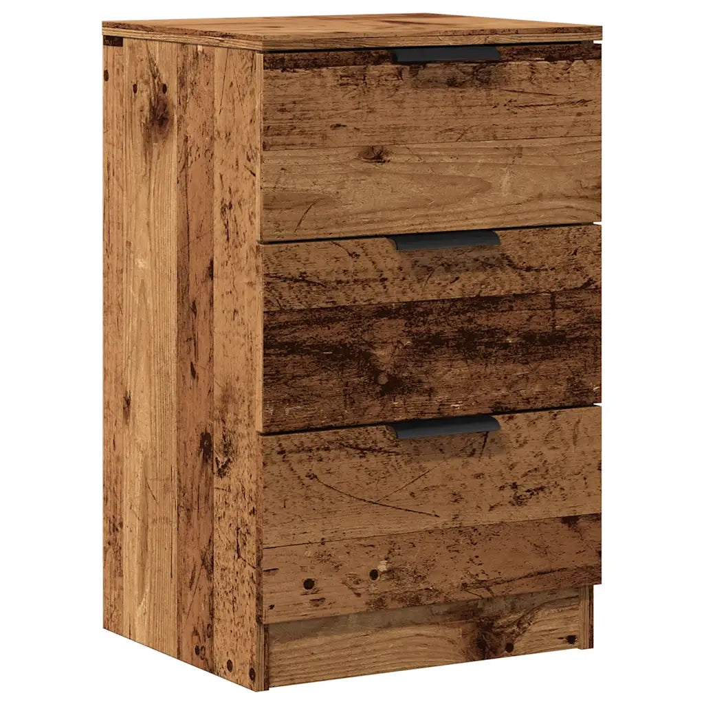 vidaXL Comodino Legno Vecchio 40x36x65 cm in Legno Multistrato