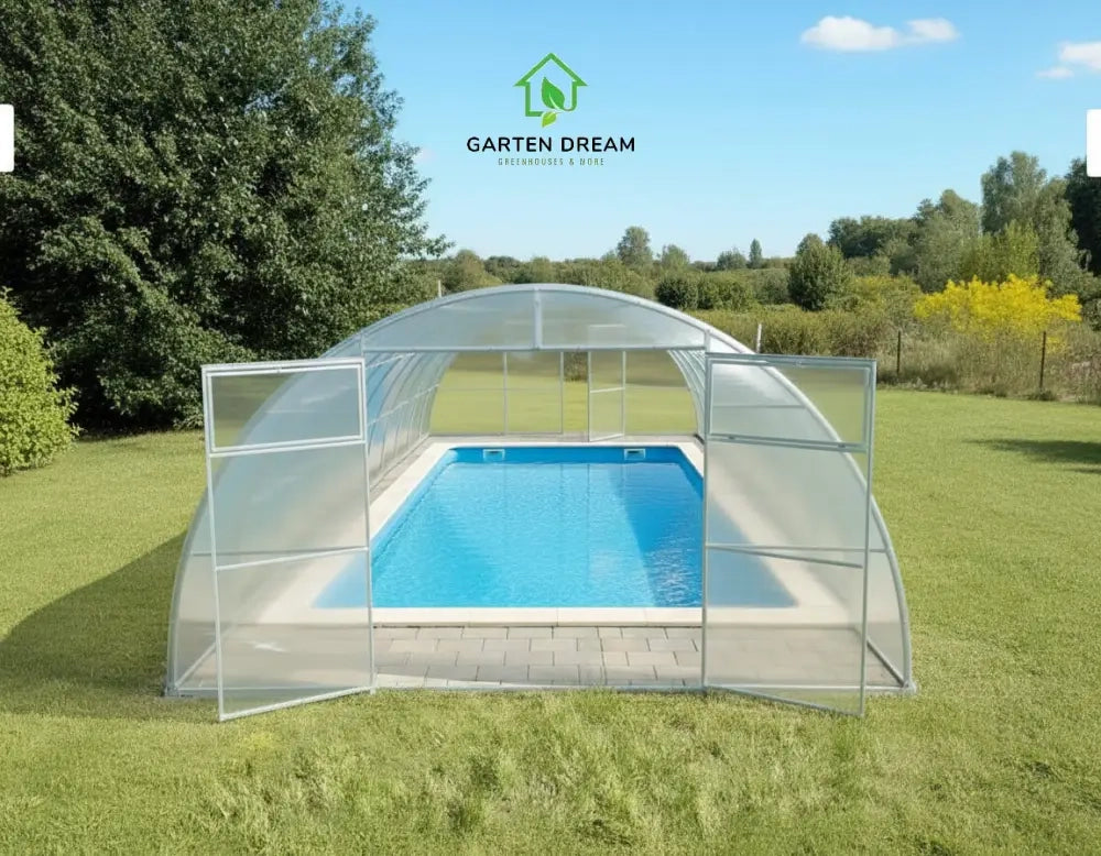 Copertura per Piscina Garten Dream SERENA 4x12 m con Policarbonato 6 mm