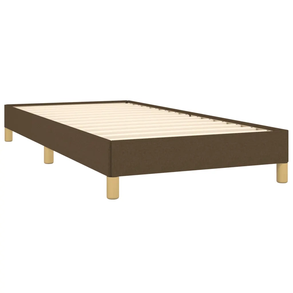 Giroletto senza Materasso Marrone Scuro 90x200 cm Tessuto 346789