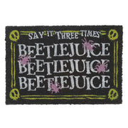Zerbinetto Decorativo 60x40cm Beetlejuice Halloween Antiscivolo Nero Inny