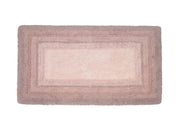 Tappeto Bagno Rettangolare In Spugna Morbida Antiscivolo Degradè Confetto - 50x80 - Confetto