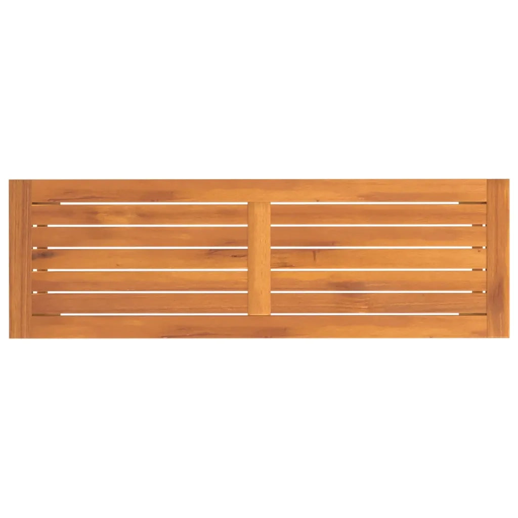 Panca da Giardino 110x35x45 cm in Legno Massello di Acacia