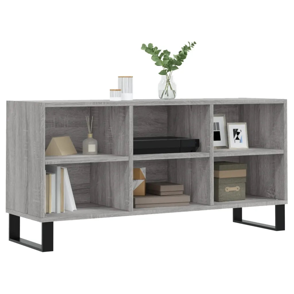Mobile TV Grigio Sonoma 103,5x30x50 cm in Legno Multistrato 827002