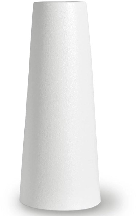 Vaso ceramico bianco, vasi con superficie irregolare per fiori e pampas, piccole vasi per fiori moderni per casa, soggiorno, fattoria, tavola da pranzo, arredamento ufficio - bianco, 20 x 8 x 4 cm