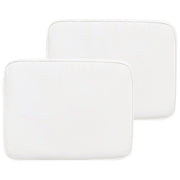 Set di 2 cuscini per sedie da esterno con lacci e rivestimento rimovibile bianco resistenti ai raggi UV