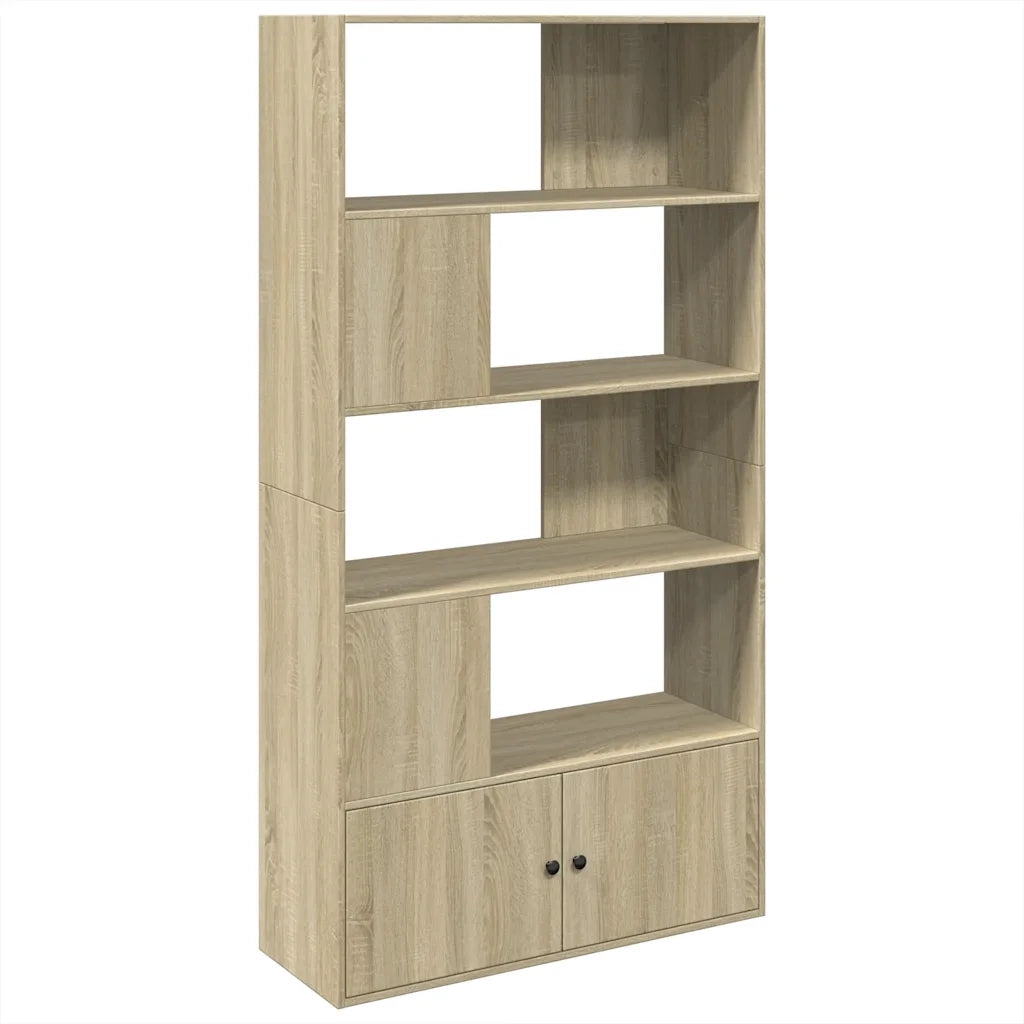 Libreria Rovere Sonoma 100x36x189 cm in Legno Multistrato 3295326