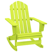 Sedia a Dondolo Giardino Adirondack in Legno di Abete Verde 315886