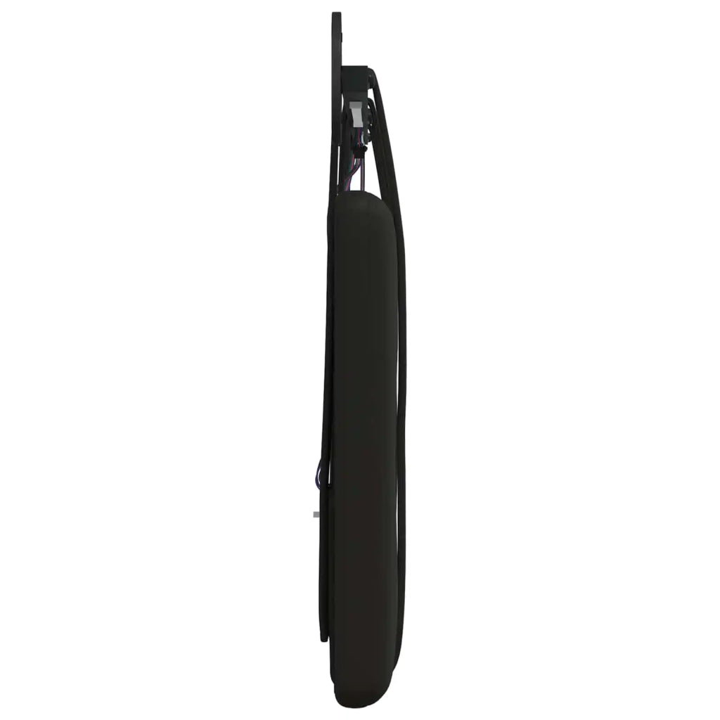 Testiera sospesa Con luce LED Nero Similpelle