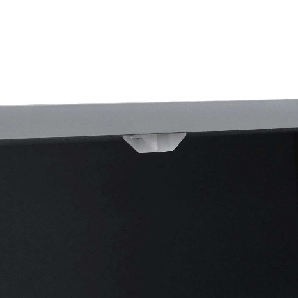 Credenza Susa con Vetrina e 2 Cassetti 120x80x40 cm Grigio [en.casa]