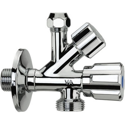 RUBINETTO COMBINATO SOTTOLAVABO - LAVATRICE- 1/2 x 3/4 Blister- FAIDF- pezzi 1
