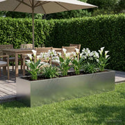 Vaso da giardino Argento 280 x 80 x 60 cm Acciaio Inox 3422160