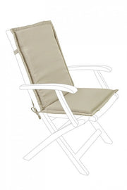 Cuscino Poly230 Avana Schienale Medio in Tessuto per Esterno