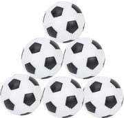 Palloni da Calcio da Tavolo - Palloni di Ricambio - Duraturi e Resistenti - Bianco e Nero - Accessori da Gioco - Ideali per i Tifosi di Calcio - 6 Pezzi