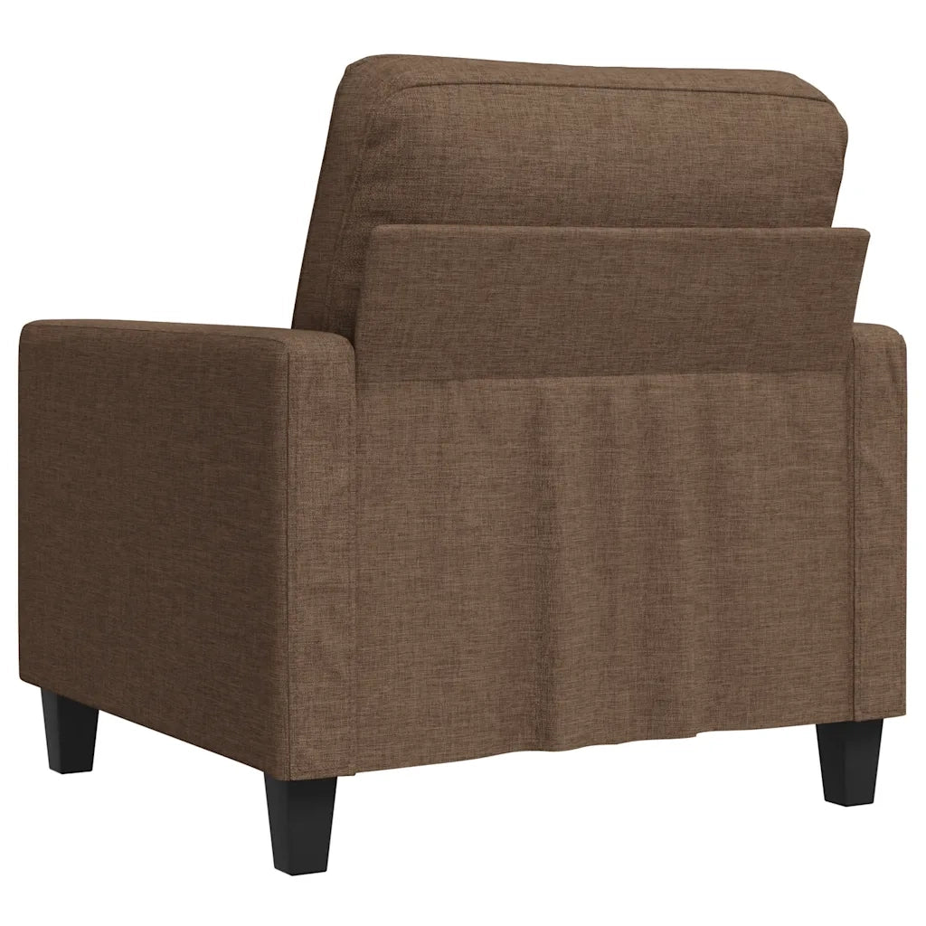 Poltrona-Divano Sedia-Poltroncina Marrone 60 cm in Tessuto 751631
