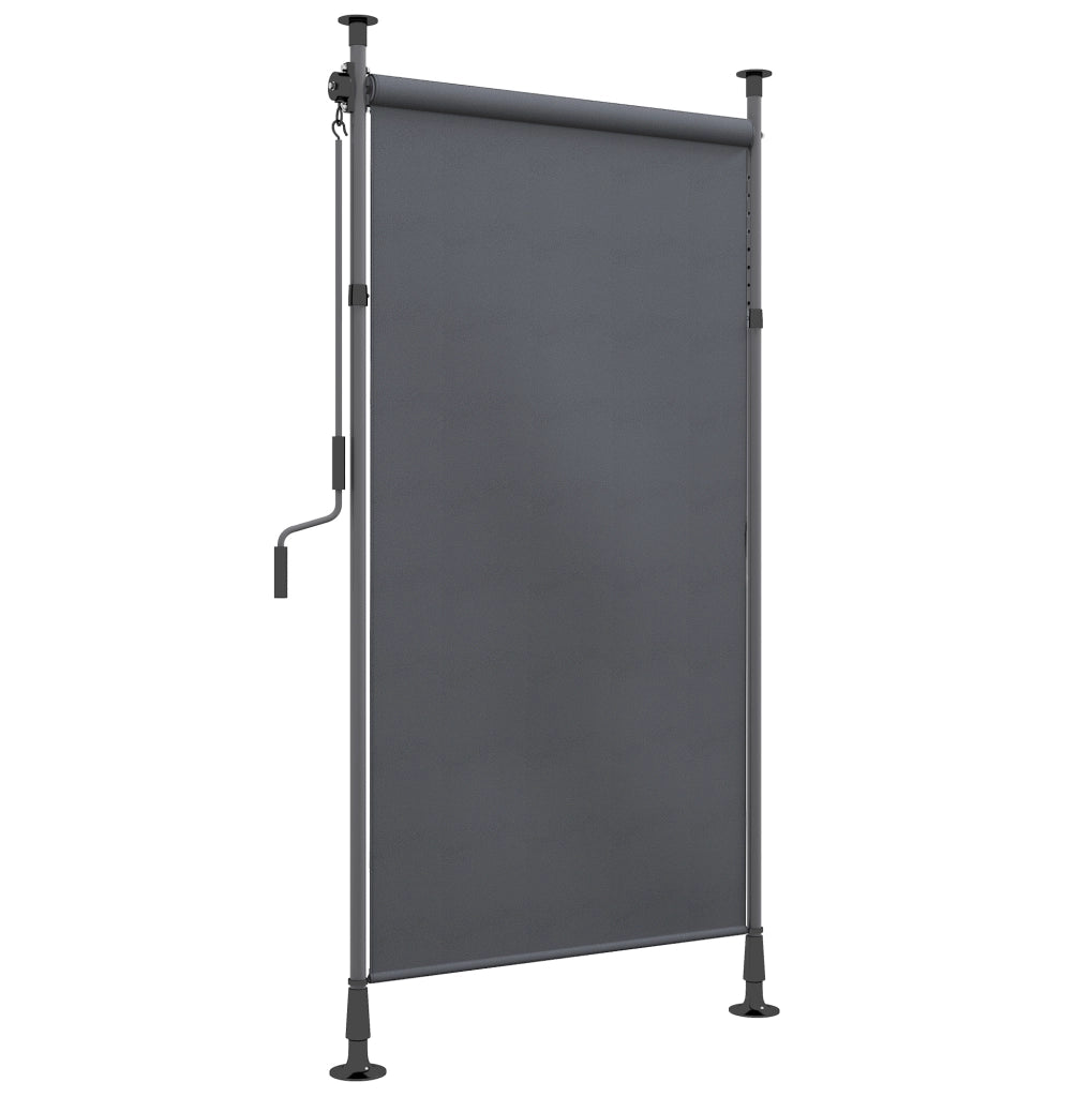 Tenda da sole verticale 150 x 220-310 cm grigio scuro
